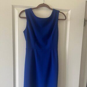 Betsey Johnson Cutout Back Scuba Crepe Dress (Royal Blue)